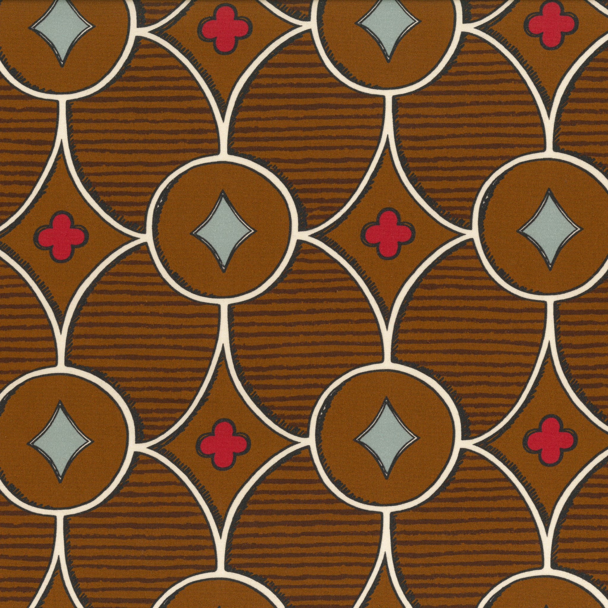 RUBELLI Quatrefoil Brown 30510-001